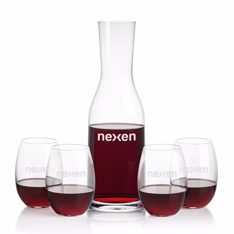 Caldmore Carafe & Carlita Stemless Wine