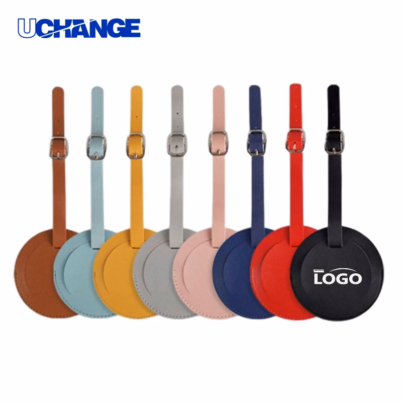 PU Round Luggage Tag