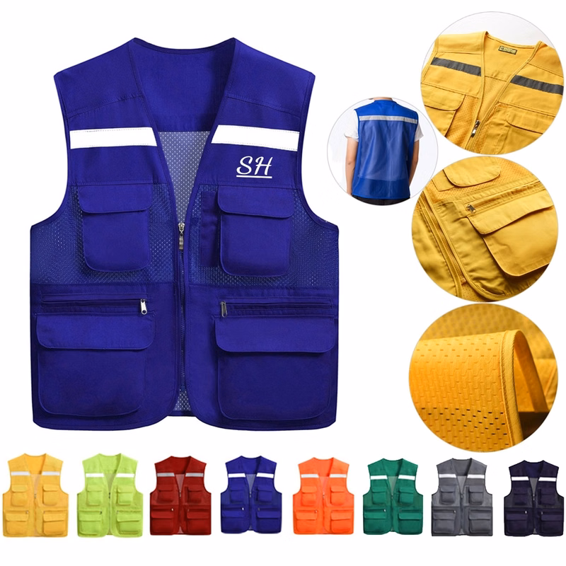 Breathable Safety Workwear Waistcoat With Pockets