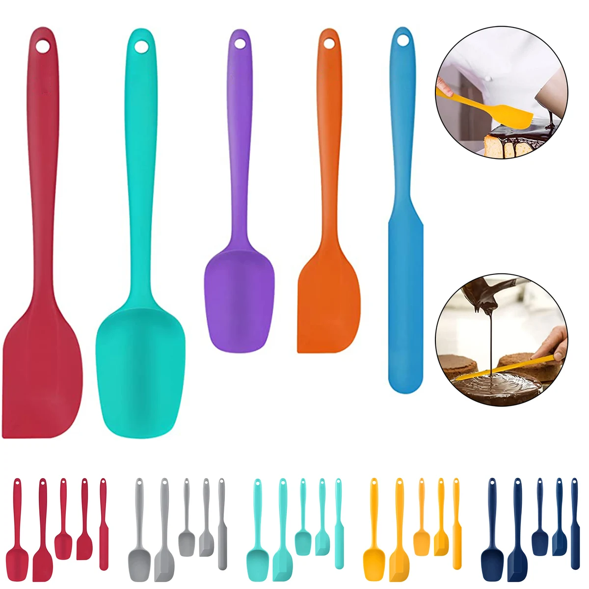 Silicone Rubber Spatula Set 1