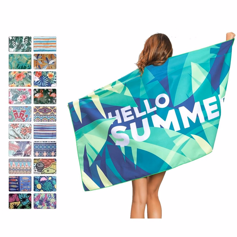 Custom Full Color Beach Towel MOQ 50PCS
