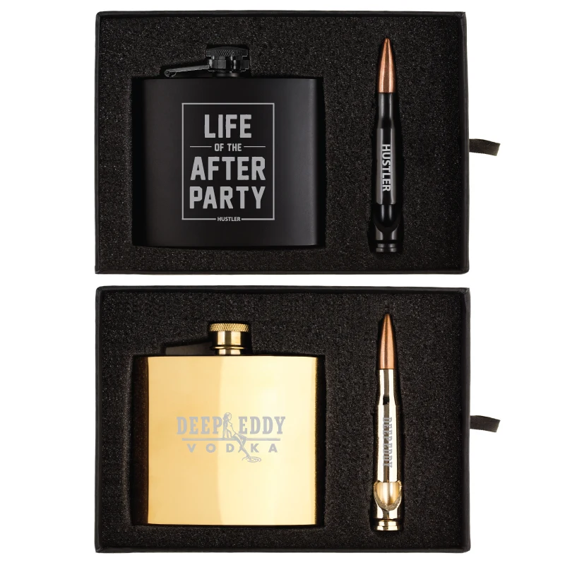 Tactical 5 oz. Flask and Bullet Bottle Opener Gift Set 1
