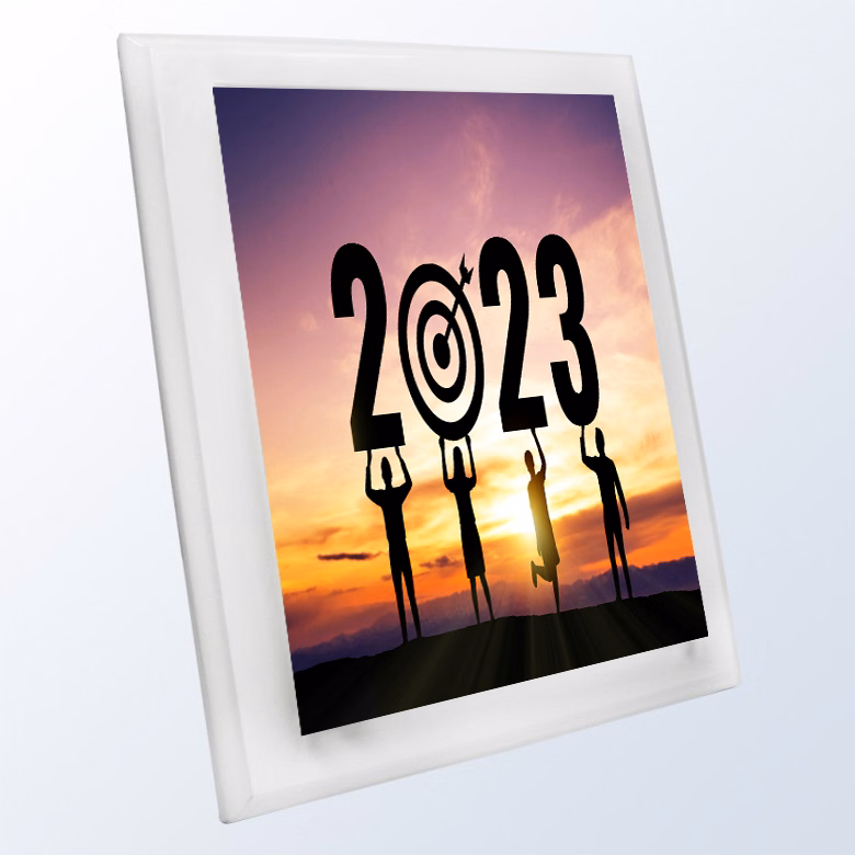 Clear Wooden Acrylic Plaque.