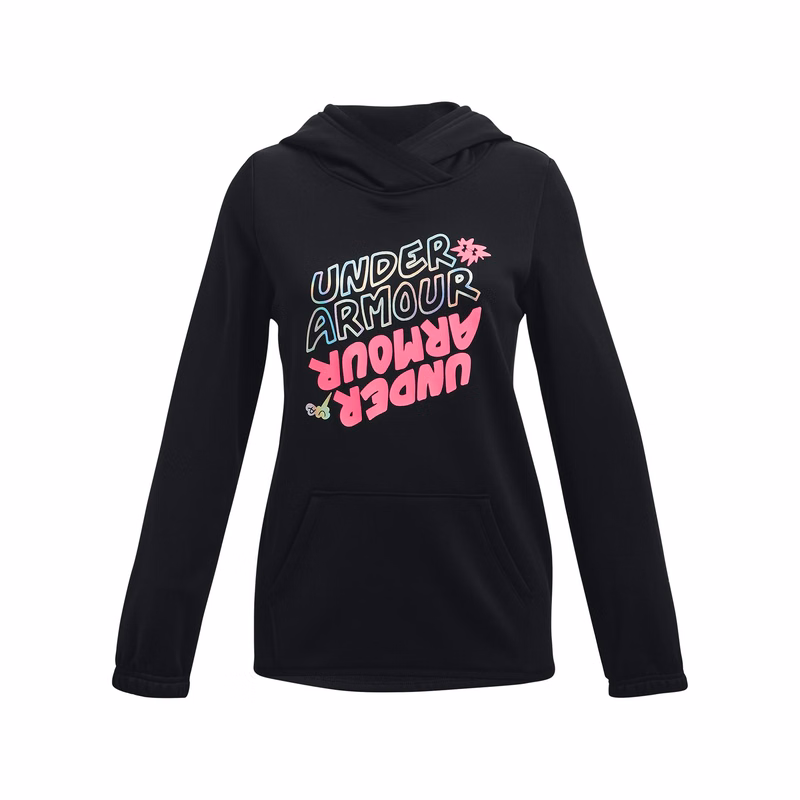 Girls' Armour Fleece Wordmark Hoodie