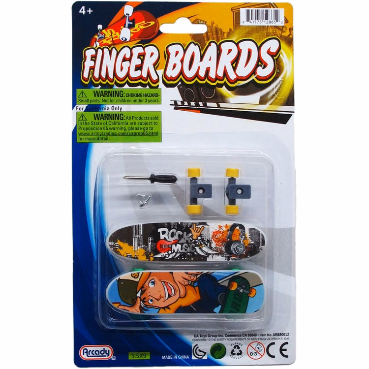 Finger Skateboards - Assorted 2 Pk