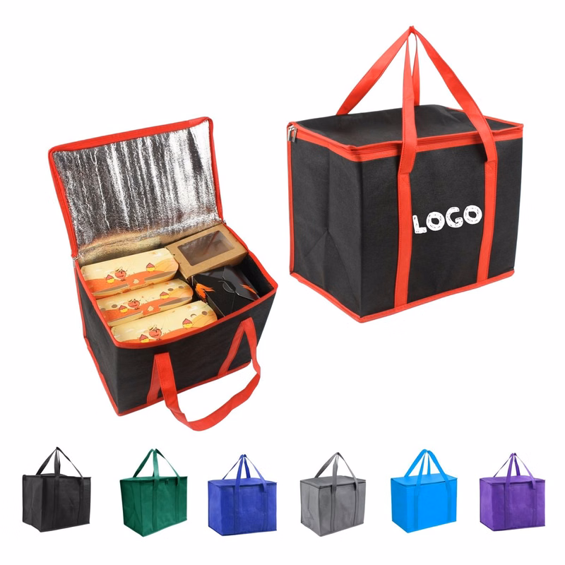 Zippered Insulated Cooler Tote Bag