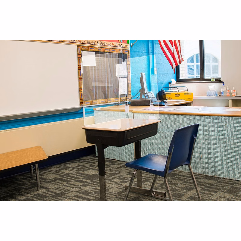 Student Desk Acrylic Shield