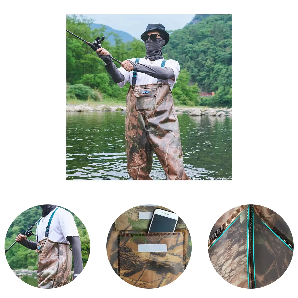 Half-Body One-Piece Waders For Fishing And Catching 1