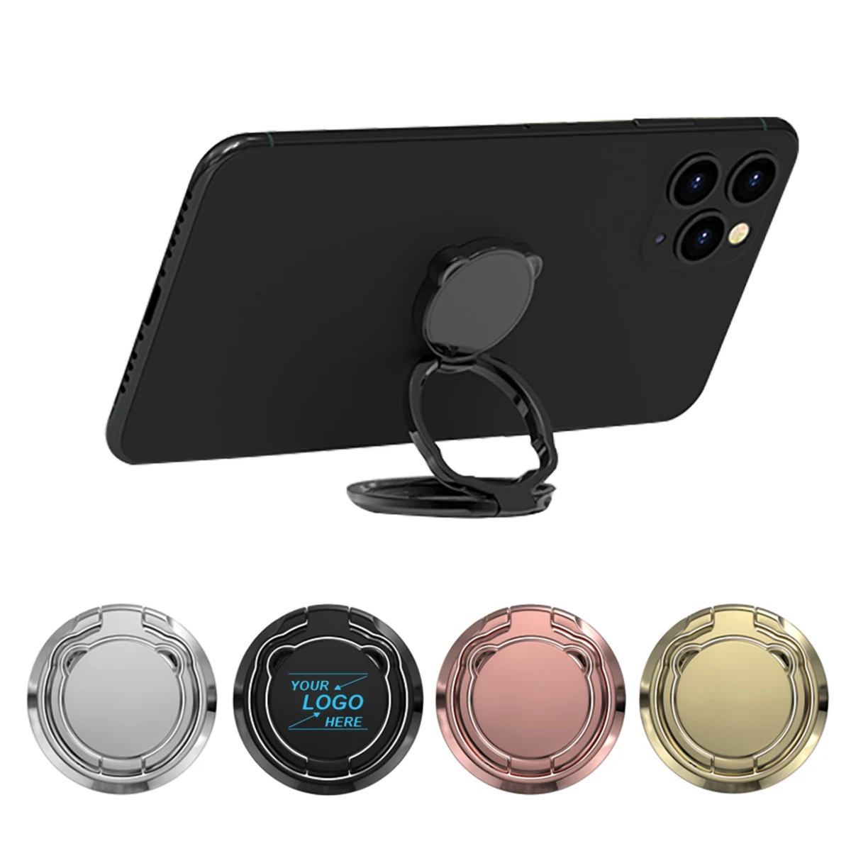 Retractable Metal Phone Ring Holder 1