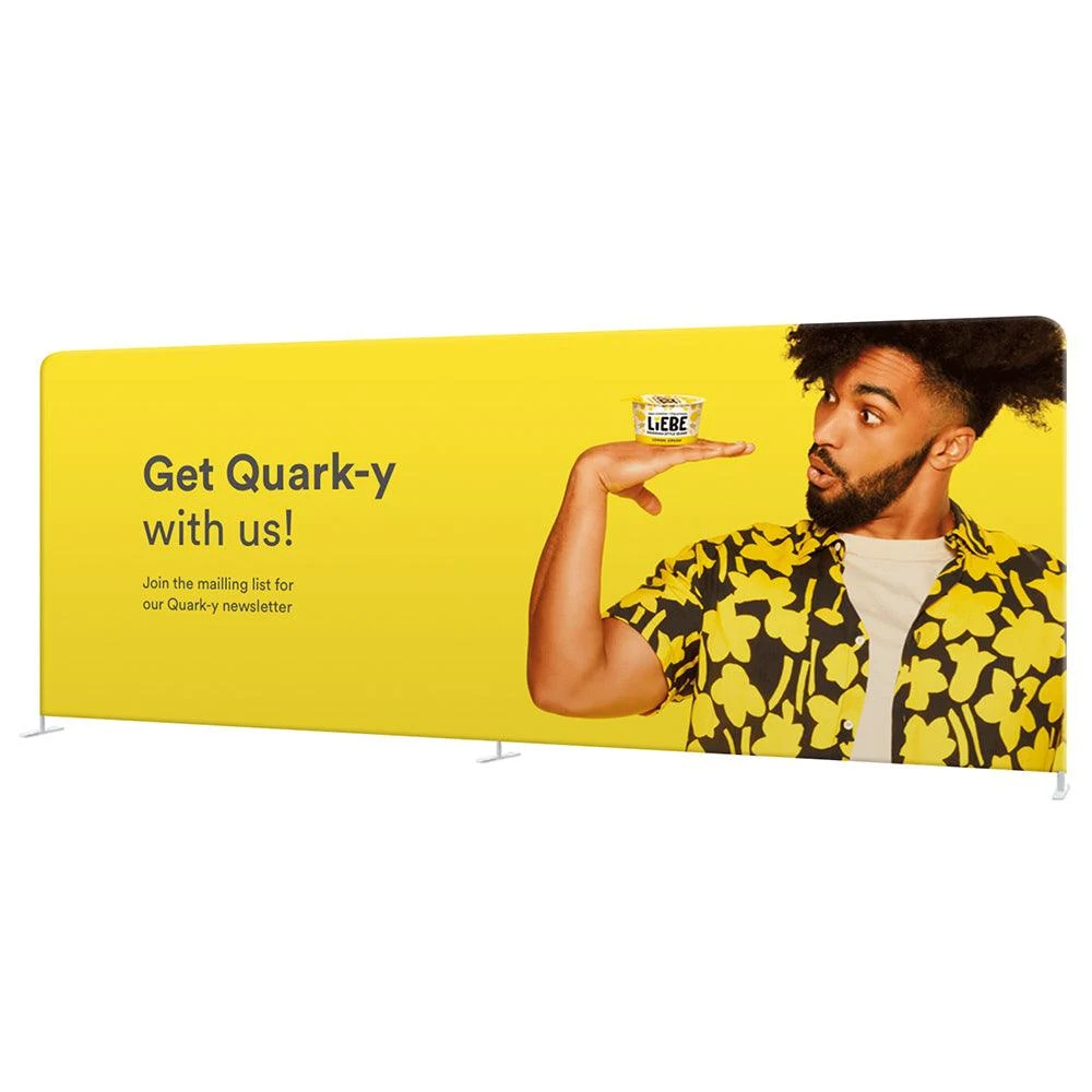 20¡¯ Tube Display Straight Double Sided Graphic Package 1