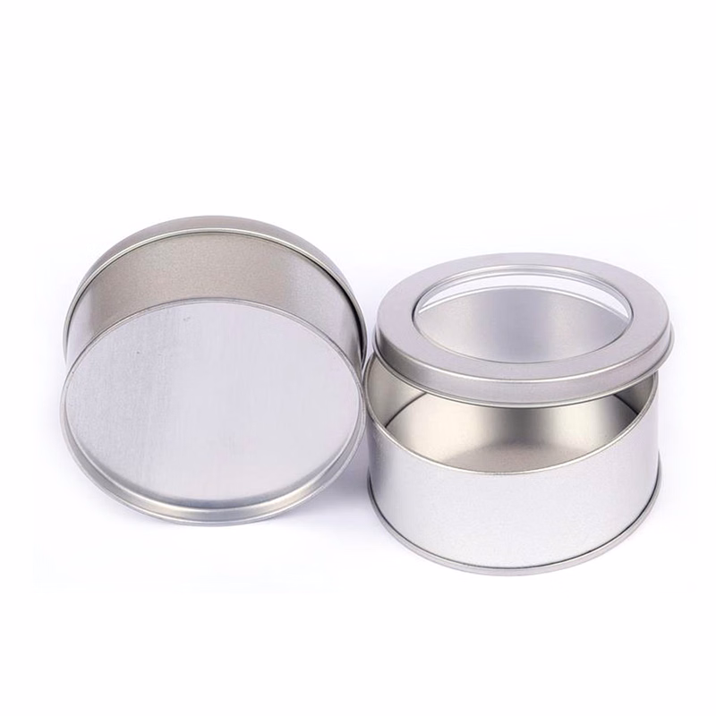 Metal Tin Box with Window Top