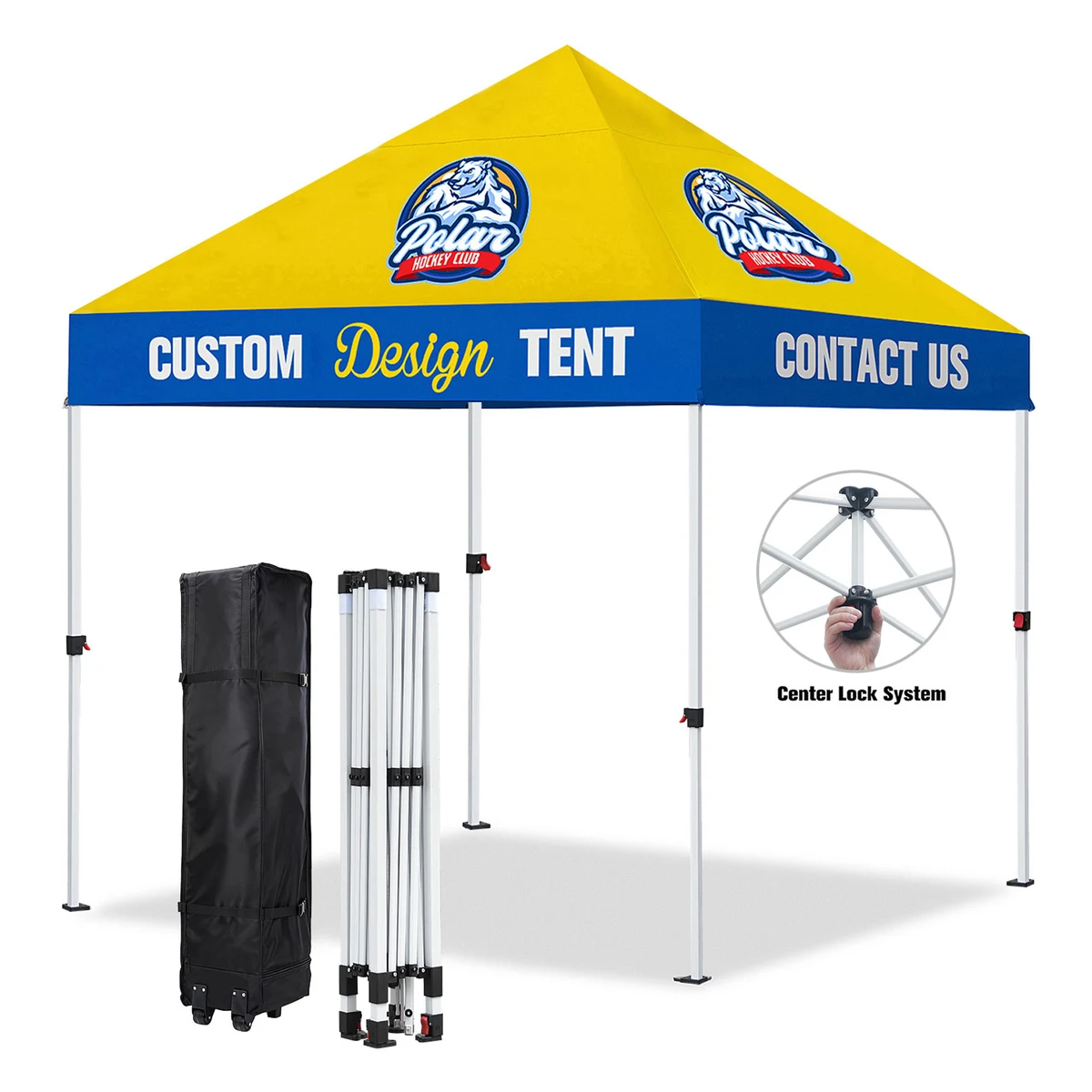 10'x10' Instant One-Push Custom Canopy Tent Kit 1