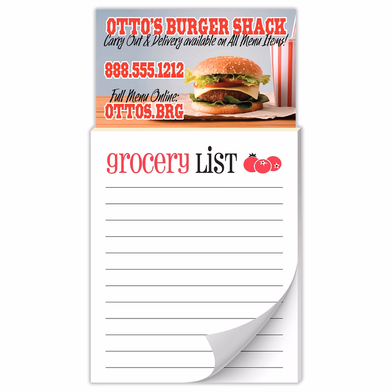 Magna-Pad Business Card Magnet - Stock Grocery List (50 Sheet)