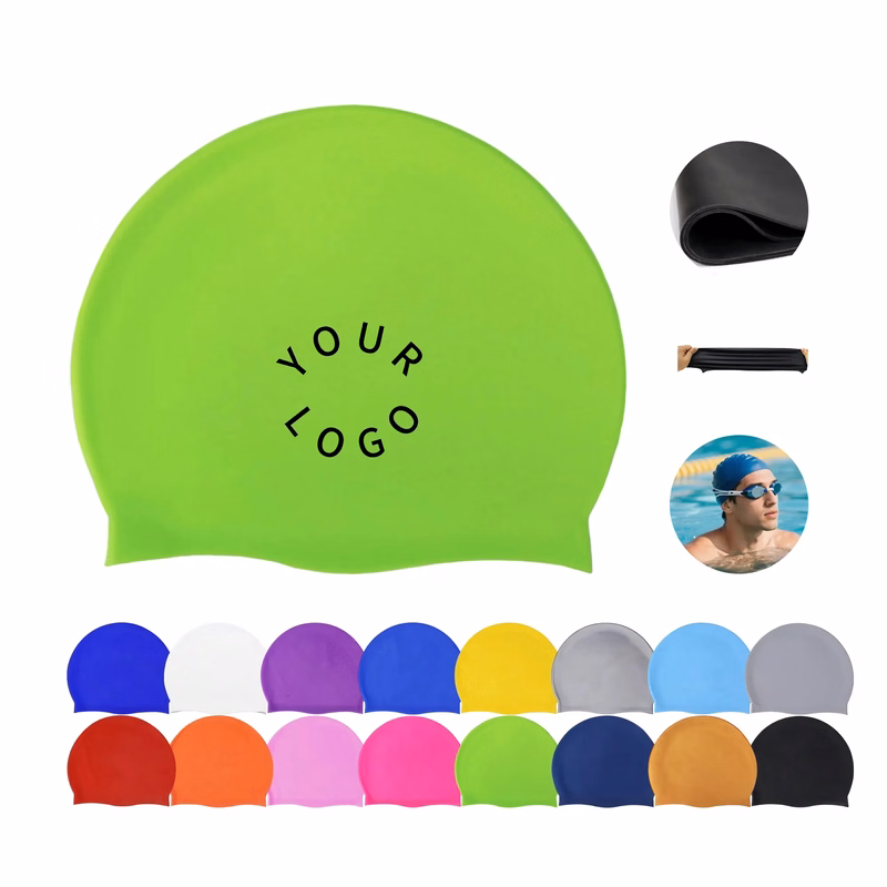 Adult Silicone Waterproof Swimming Cap for Enhanced Performa