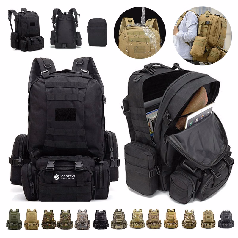 Water-Repellent Oxford Cloth Tactical Backpack