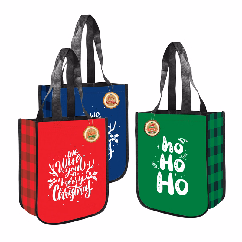 Christmas Tote with Ornament Set