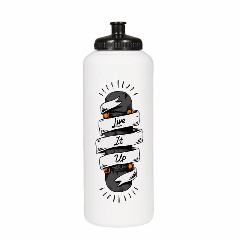 Economy Sports Bottle with Push Spout - 32 oz
