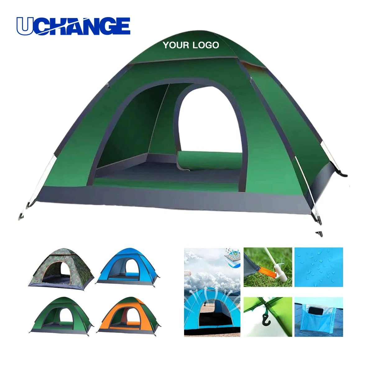 Polyester Two Person Camping Tent 1