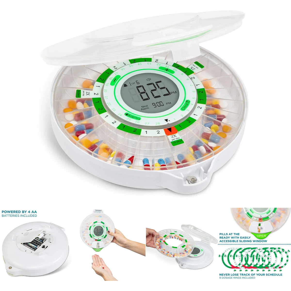 28-Day Automatic Pill Dispenser with Upgraded LCD Display 1