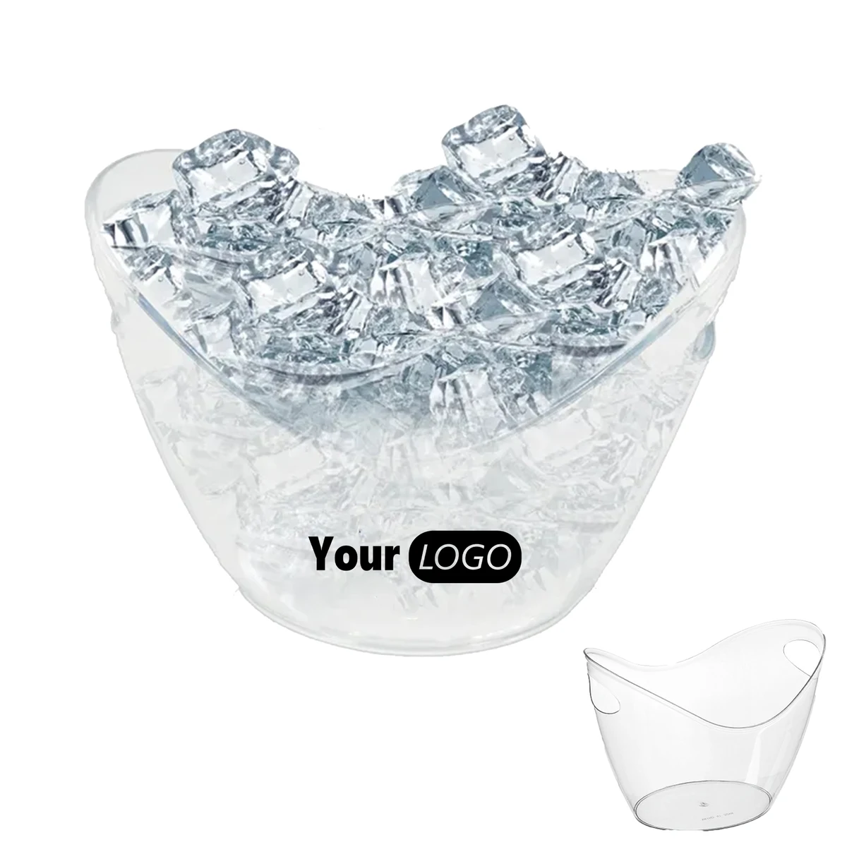 Large Clear Beverage Chilling Tub 1