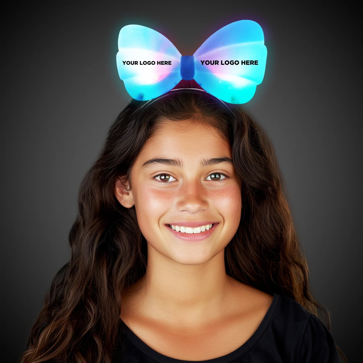 LED Light Up Glow Bow Headband 1