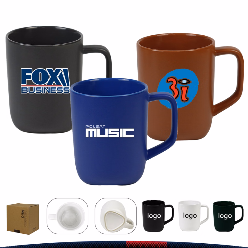 18 OZ. Zephra Ceramic Coffee Mug