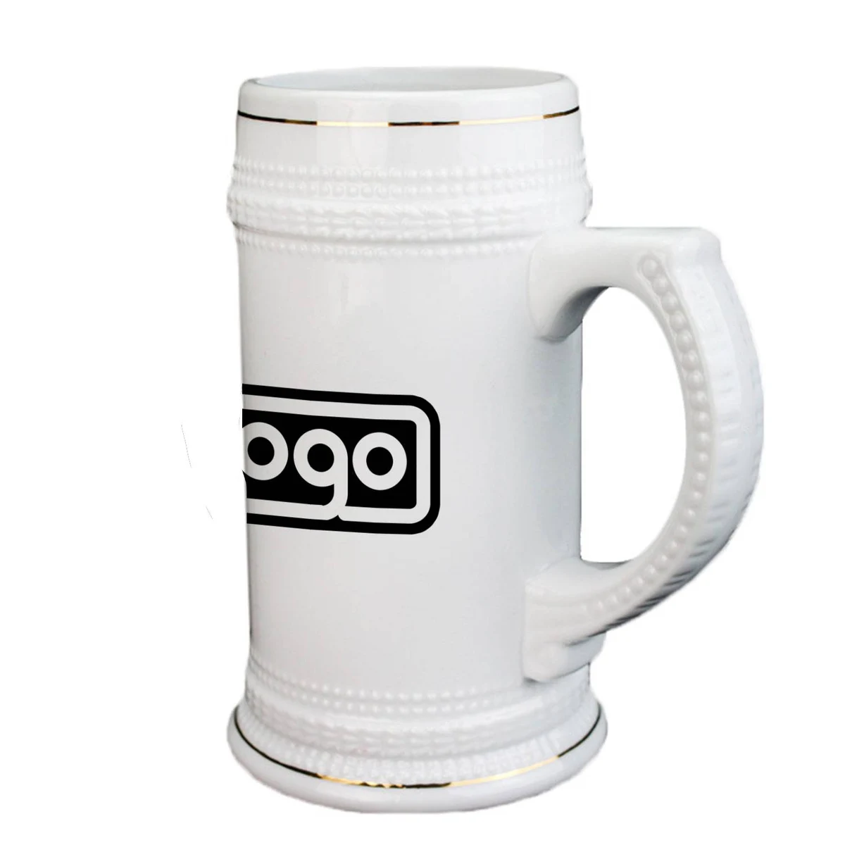 22oz Ceramic Beer Mug W/ Handle 1