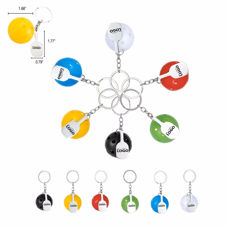 Mini Pickleball Lover Bag Clip Keychain
