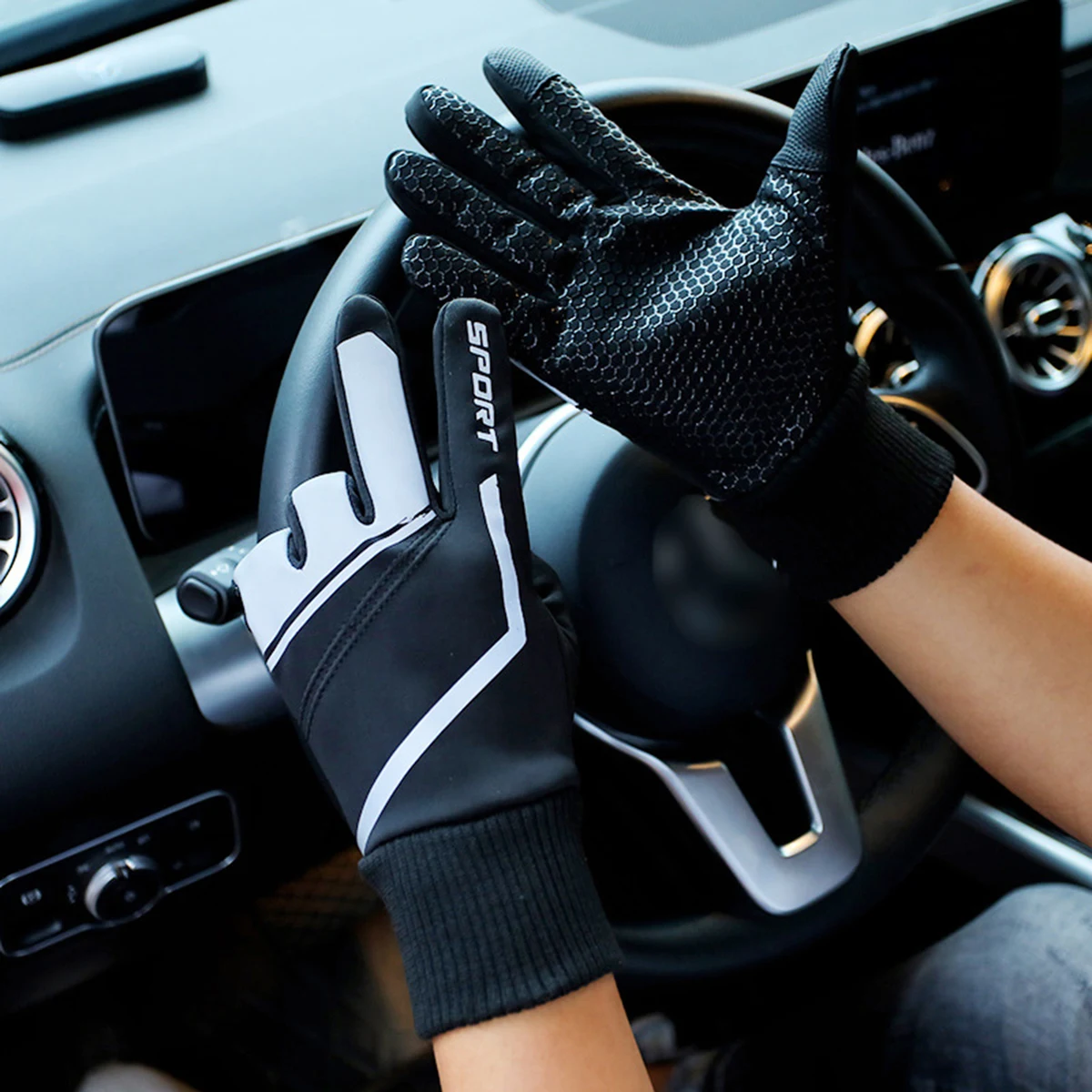 Cycling Anti-Slip Foam Padding Gloves 1