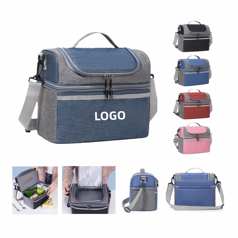 Double Layer Insulated Cooler Bag