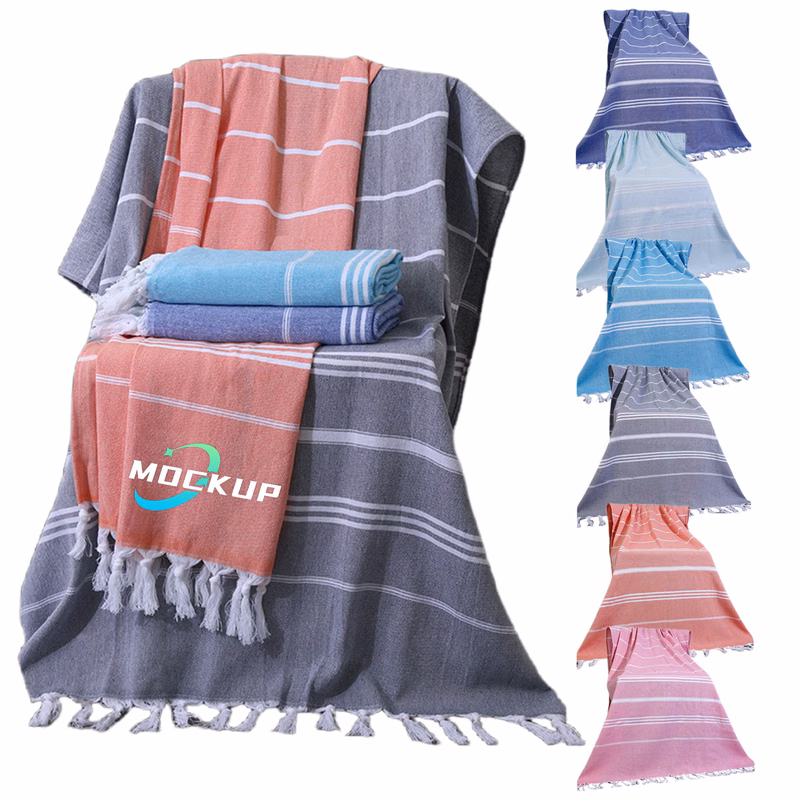 Lightweight Turkish Tassel Beach Towel