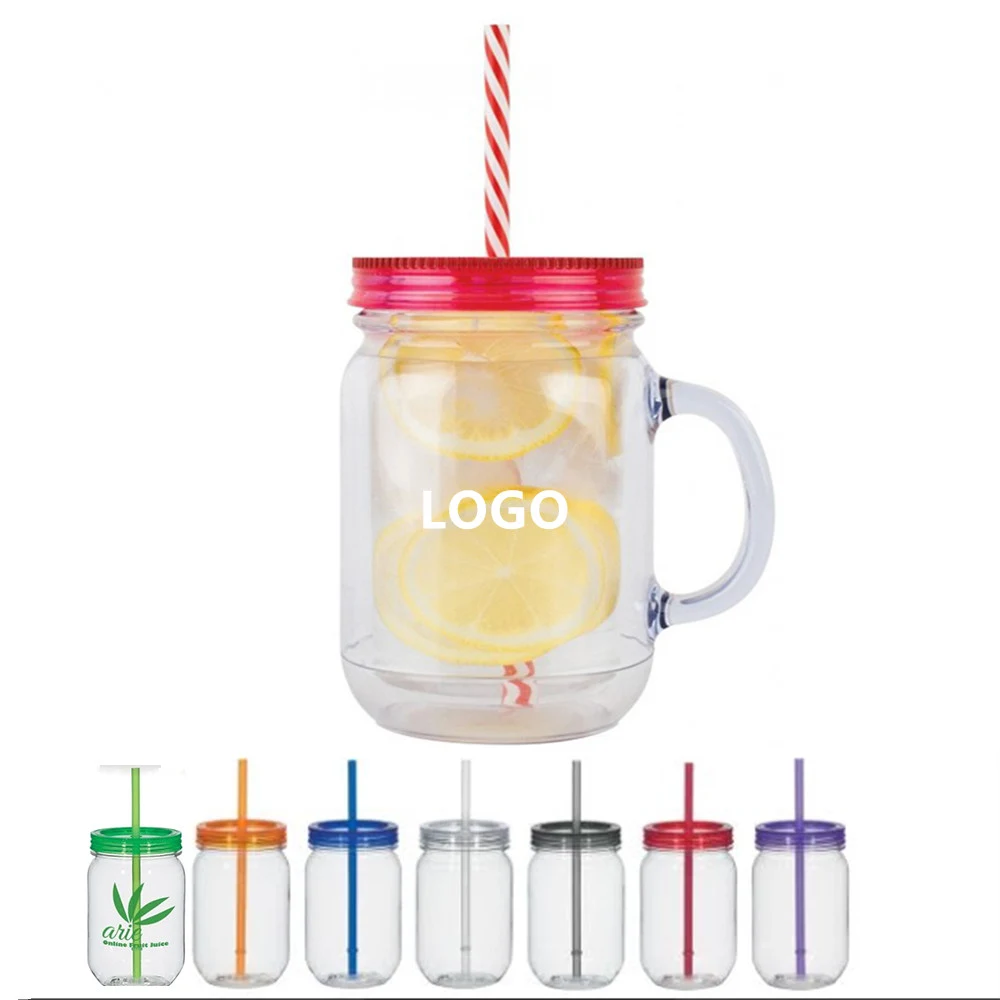 17 OZ Handled Jar Mug 1