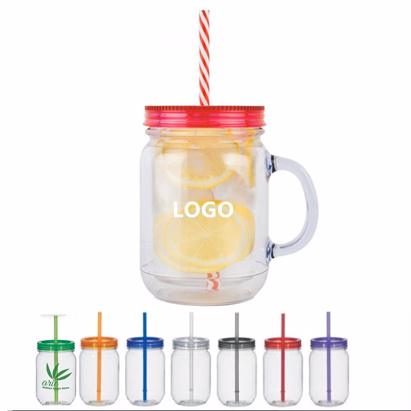 17 OZ Handled Jar Mug