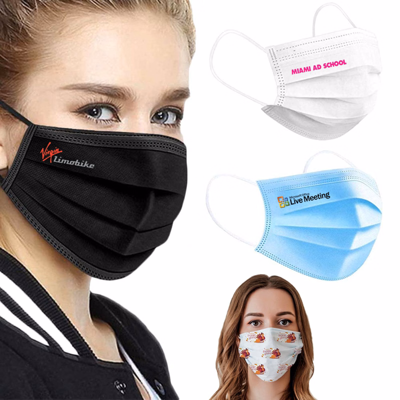 Custom Printed 3 Ply Face Mask