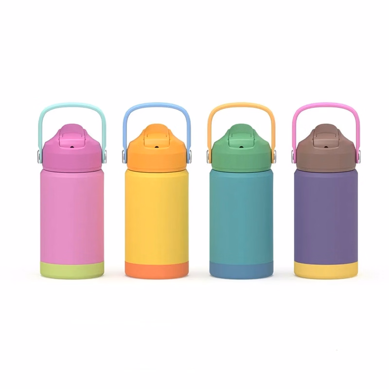 Modern Kids Water Bottle with Straw Lid