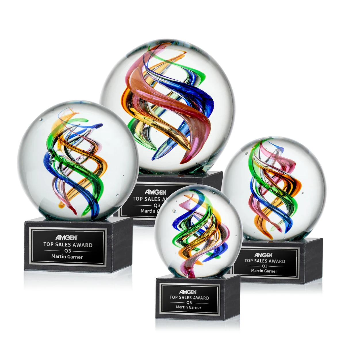 Galileo Award on Square Marble Base 1