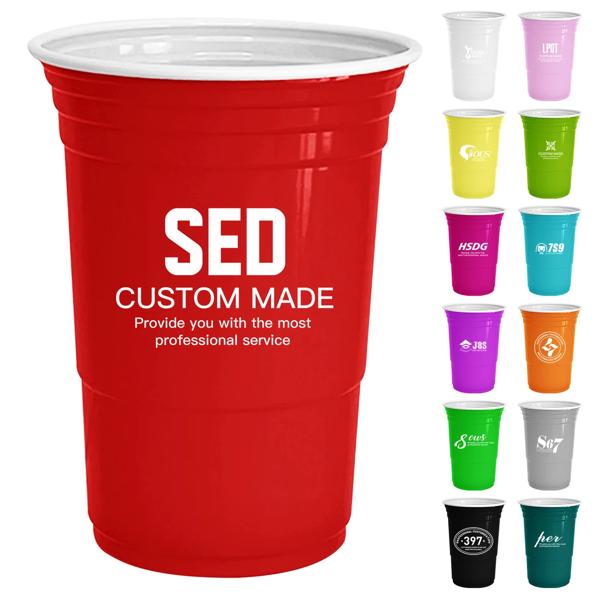 Disposable Party Plastic Cups 16oz 1