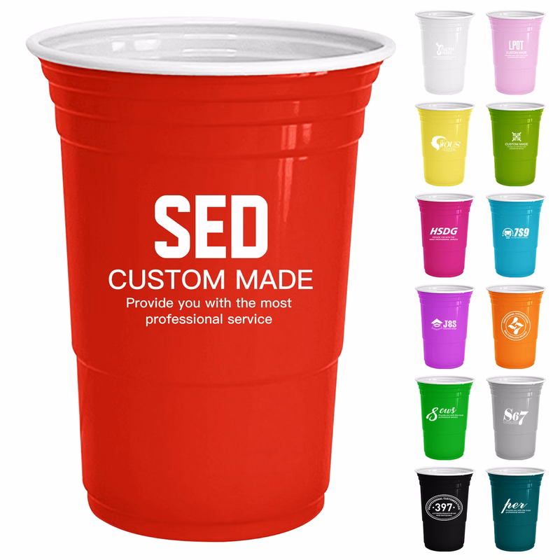 Disposable Party Plastic Cups 16oz