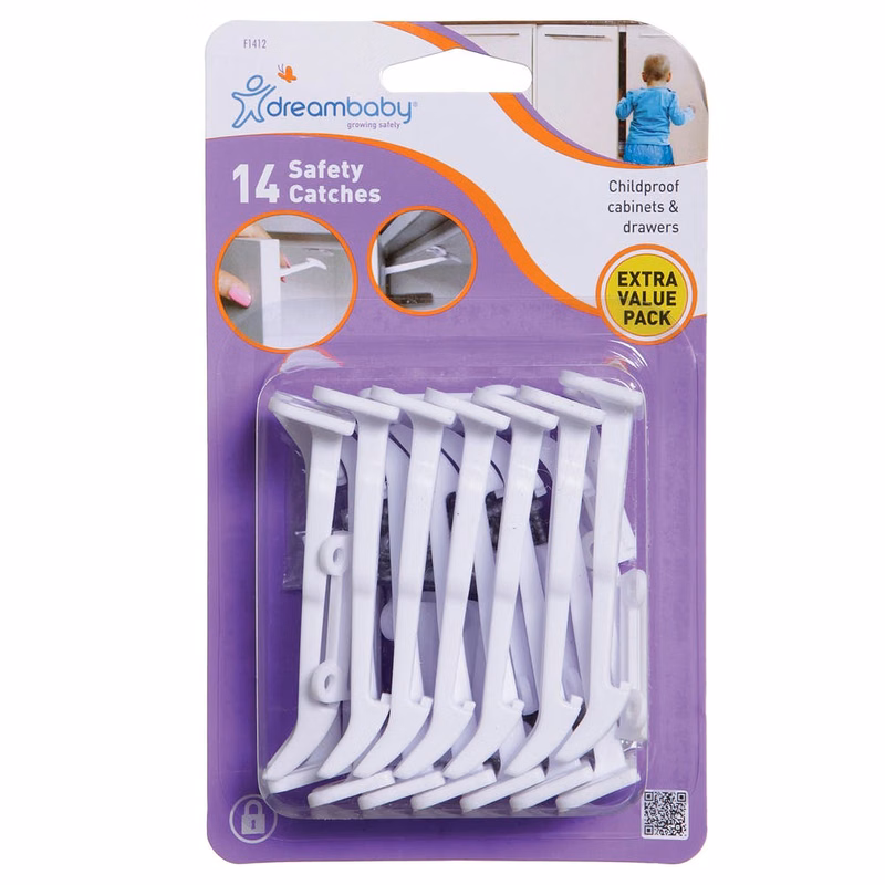 Secure Catches - 14 Pack Cabinets & Drawers