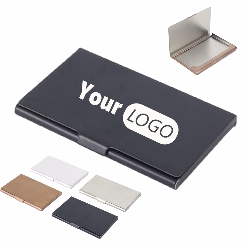 Large Capacity Portable Metal Card Case MOQ 50 PCS