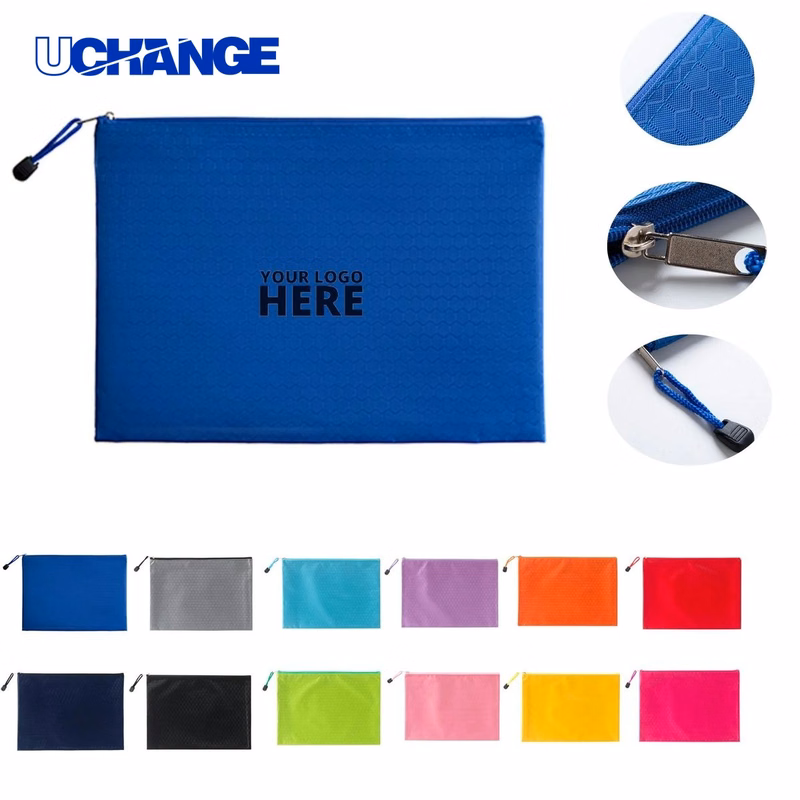 Football Pattern A4 Zipper File Bag Organizer