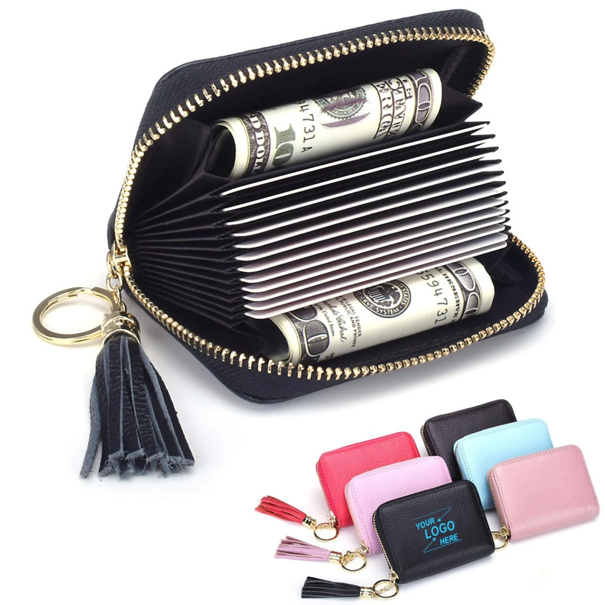 Adult RFID Blocking Leather Credit Card Wallet 1