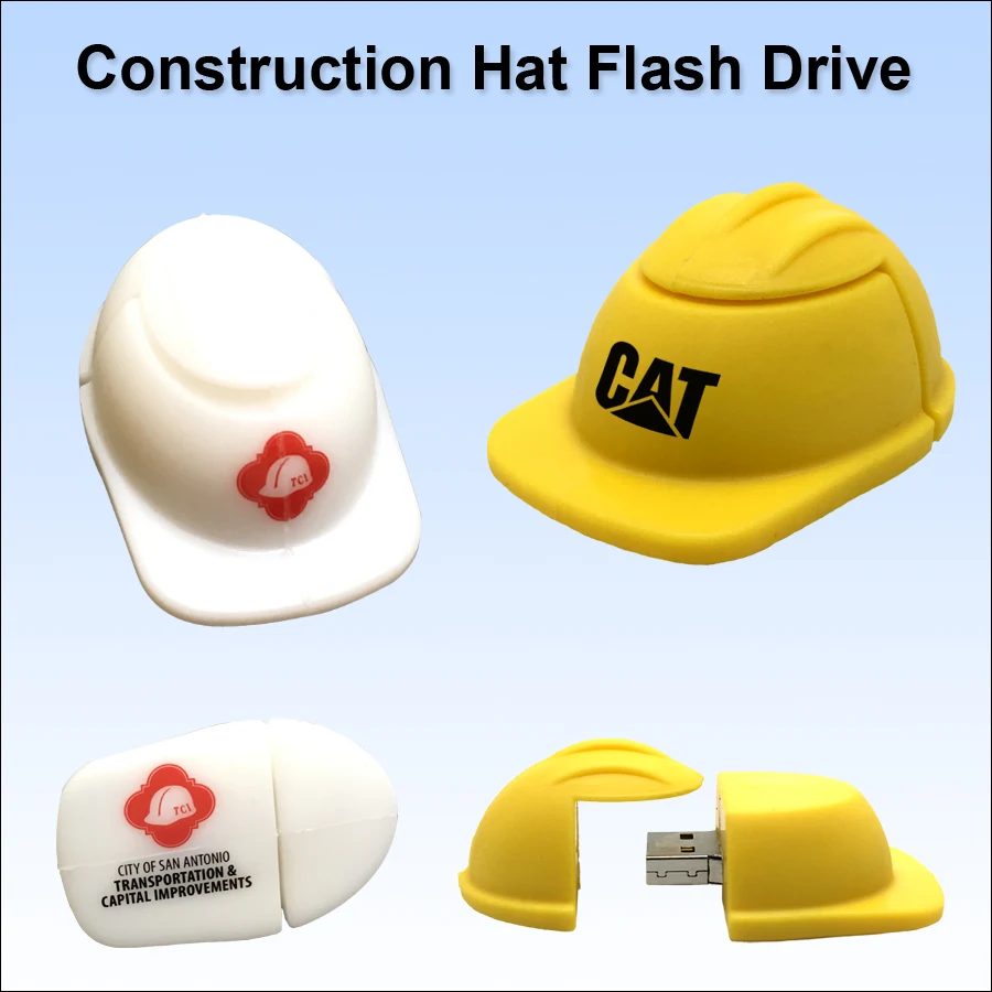 Construction Hat Flash Drive / USB - 2 GB 1
