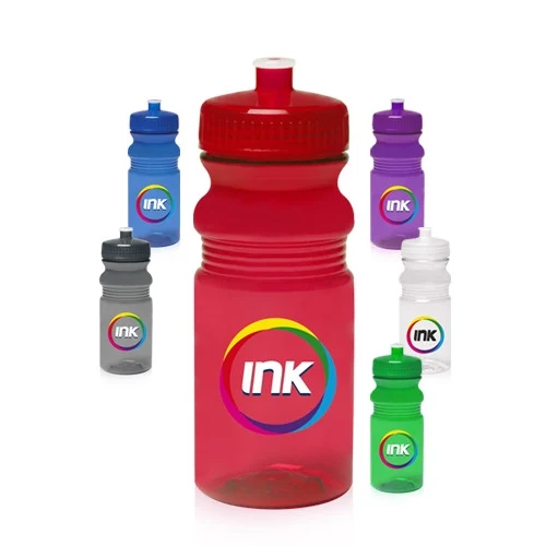 20 oz Push Cap Bike Plastic Water Bottle 1