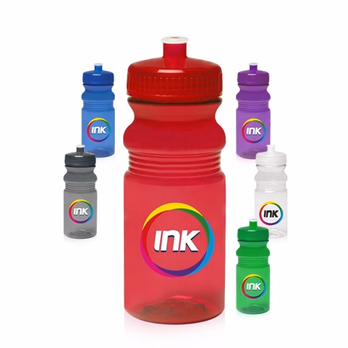 20 oz Push Cap Bike Plastic Water Bottle