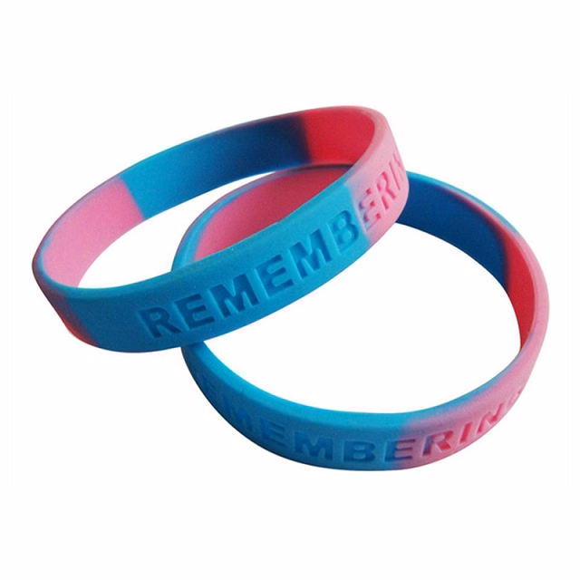 Individually Packaged Debossed Silicone Wristband