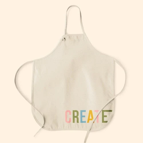 HOT MESS APRON - ADJUSTABLE - NATURAL CANVAS 1