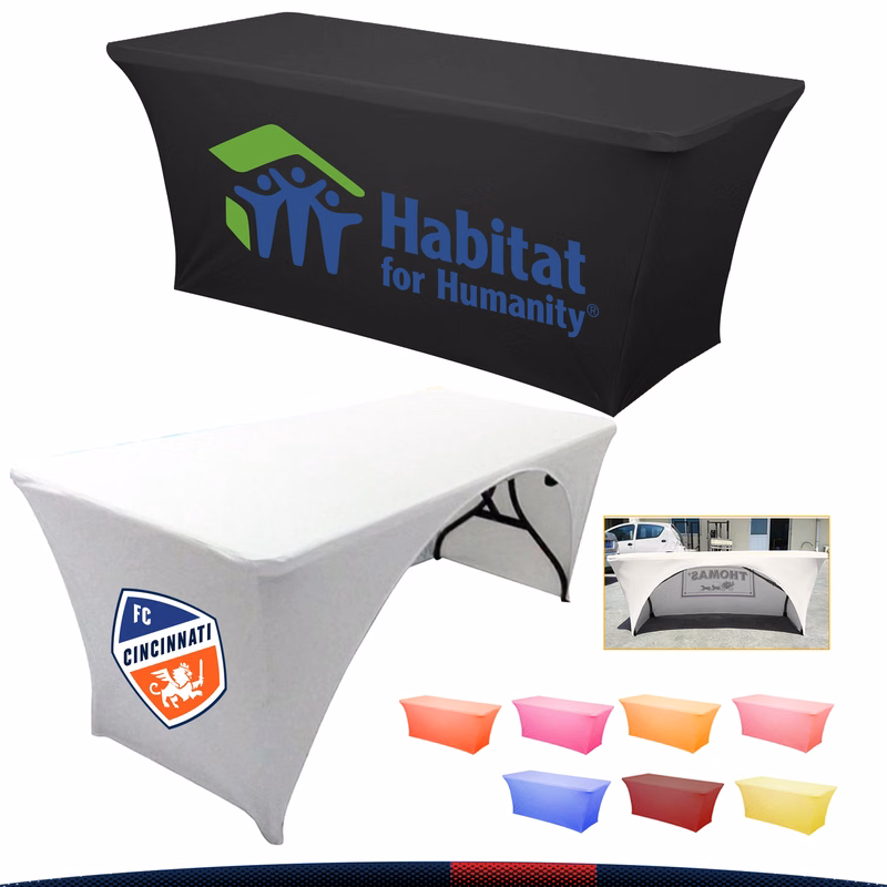 6FT Rectangular Stretch Fitted Tablecloth