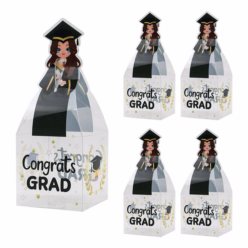 Graduation Party Clear PVC Candy Box
