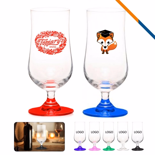 Custom 11.5 oz Lead-Free Crystal Hurricane Cocktail Glass — Event & Hospitality Promo